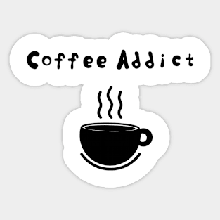 Coffee Addict Sticker
